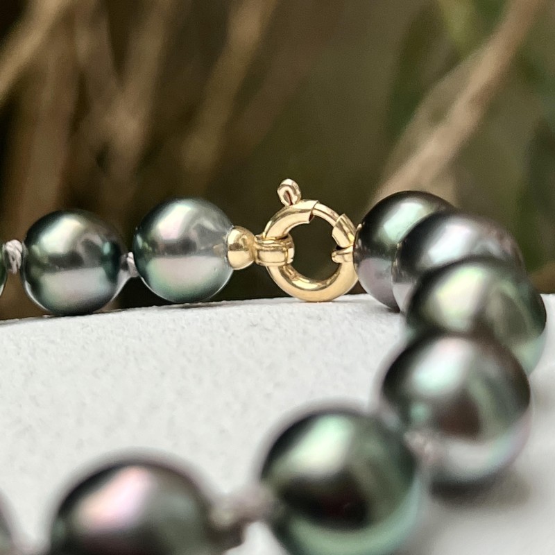 Anuanua Nui - Bracciale Oro 750 15 Perle di Tahiti