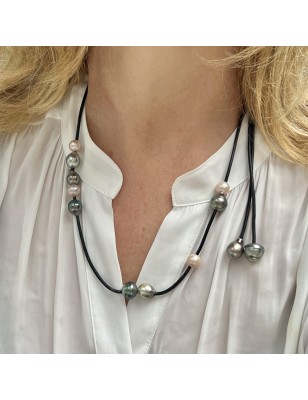 cultured pearl long necklace