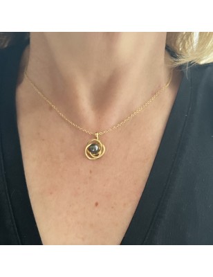 cultured pearl gold pendant