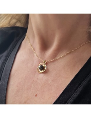 cultured pearl gold pendant