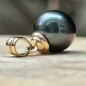 Auroa - 10.24mm Blue-violet Tahitian Pearl 18k Gold Pendant