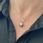 Goha – Anhänger aus 750er Gold mit Diamanten und Tahitiperle