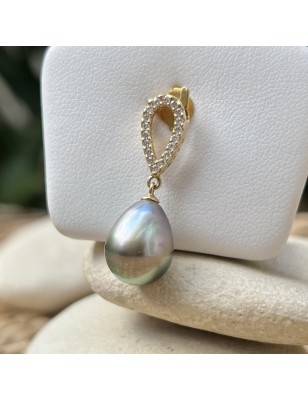 cultured pearl gold pendant price - tahitian pearl diamond pendant