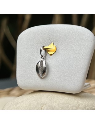 Cauri - Pendentif Coquillage en Argent Rhodié