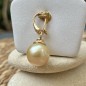 Diamonds and Australian Pearl 18K Gold Pendant
