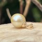 Colgante de oro 750 con perla de los Mares del Sur de 12,62 mm