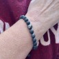 Bracelet Pierres de Lave Perle Noire de 9.88mm Bracelet Pierres de Lave Perle Noire de 9.88mm