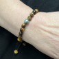 Tigerauge-Natursteinarmband mit Tahitiperle – 8,95 mm