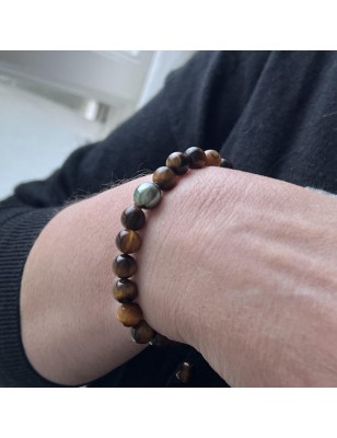 Herrenarmband mit Zuchtperle