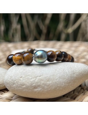 Herrenarmband mit Zuchtperle