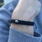 Men's Bracelet with Gray Tahitian Pearl - 8.28 mm