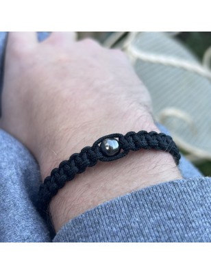 Bracelet Homme Perle de Tahiti Grise - 8,40 mm