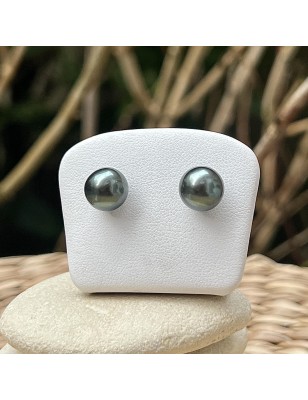 green color tahitian cultured pearls on ear stud for women price