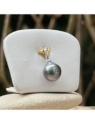 هيفا – قلادة لؤلؤ تاهيتي أزرق 9.84 مم