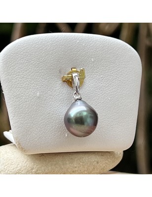 ヒヴァ – ブルータヒチパールペンダント 9.84mm