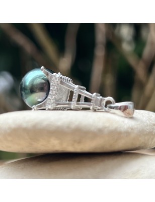 подвеска Эйфелева башня жемчуг Таити – парижское украшение для женщин – жемчуг Таити