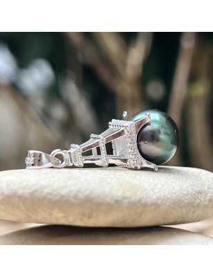 подвеска Эйфелева башня жемчуг Таити – парижское украшение для женщин – жемчуг Таити