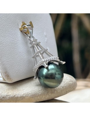 подвеска Эйфелева башня жемчуг Таити – парижское украшение для женщин – жемчуг Таити