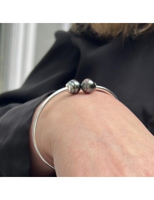 bracciale Toi et Moi con perle di Tahiti blu – gioiello donna