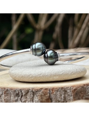 pulsera Toi y Yo con perlas de Tahití azules – joya para mujer