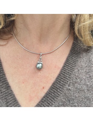 подвеска Эйфелева башня жемчуг Таити – парижское украшение для женщин – жемчуг Таити