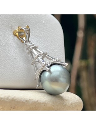 подвеска Эйфелева башня жемчуг Таити – парижское украшение для женщин – жемчуг Таити