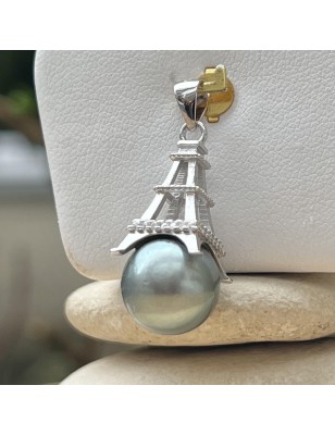 подвеска Эйфелева башня жемчуг Таити – парижское украшение для женщин – жемчуг Таити