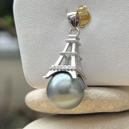 подвеска Эйфелева башня жемчуг Таити – парижское украшение для женщин – жемчуг Таити