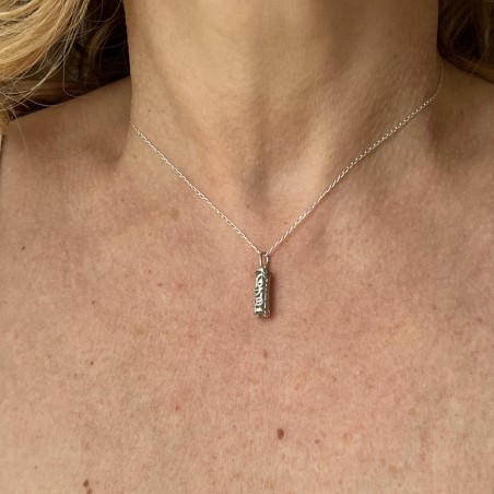 Tiki Mana – Tiki Anhänger Gesundheit – Aventurin – Rhodiniertes Silber