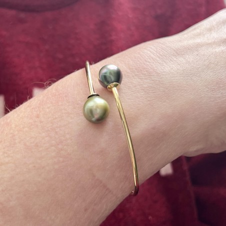 Omahi - 18 Carat Yellow Gold - Lemon and Peacock Blue