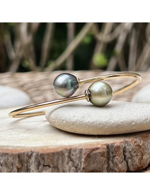 you and I gold bracelet with big tahitian pearls price