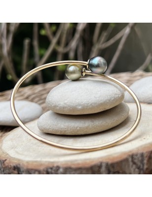 you and I gold bracelet with big tahitian pearls price