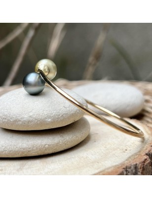 Bracciale in oro con perle coltivate