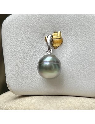 pendentif femme perle de culture - prix d'une perle bleue lagon en pendentif