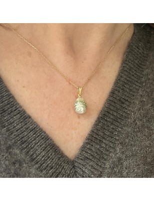 Colgante mujer con perla cultivada