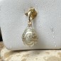 Pendentif Or 18 Carats Perle de Tahiti Blanche Gravée