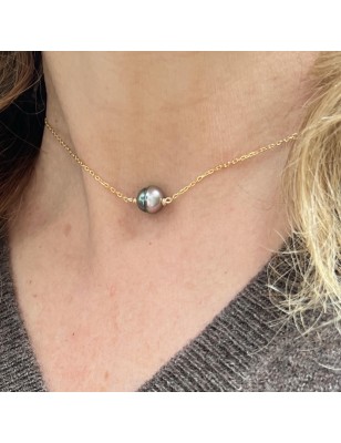 Gold Tahitian Pearl Necklace