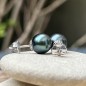 Mahana Ura - Orecchini con Perle di Tahiti Oltremare 9,02mm