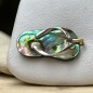 Flip-flop N 31  - Rhodium Silver Abalone Savannah Pendant
