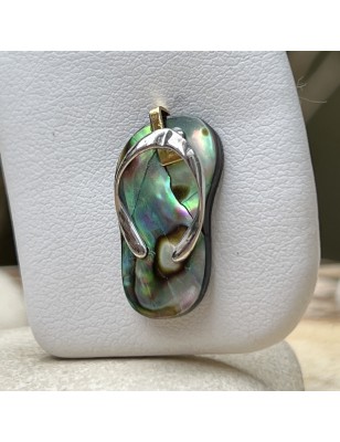 abalone mother of pearl savannah pendant price- Flip-Flop Pendant