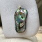 Flip-flop N 31  - Rhodium Silver Abalone Savannah Pendant