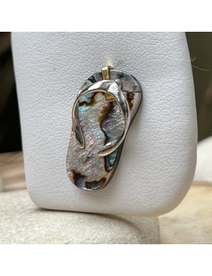 abalone mother of pearl savannah pendant price- Flip-Flop Pendant