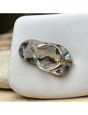 abalone mother of pearl savannah pendant price- Flip-Flop Pendant