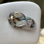 Flip-flop N 32  - Rhodium Silver Abalone Savannah Pendant