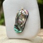 Flip-flop N 36  - Rhodium Silver Abalone Savannah Pendant