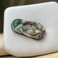 Flip-flop N 36  - Rhodium Silver Abalone Savannah Pendant