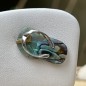 Flip-flop N 37  - Rhodium Silver Abalone Savannah Pendant