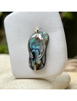 abalone mother of pearl savannah pendant price- Flip-Flop Pendant