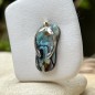 Flip-flop N 37  - Rhodium Silver Abalone Savannah Pendant