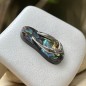 Flip-flop N 38  - Rhodium Silver Abalone Savannah Pendant